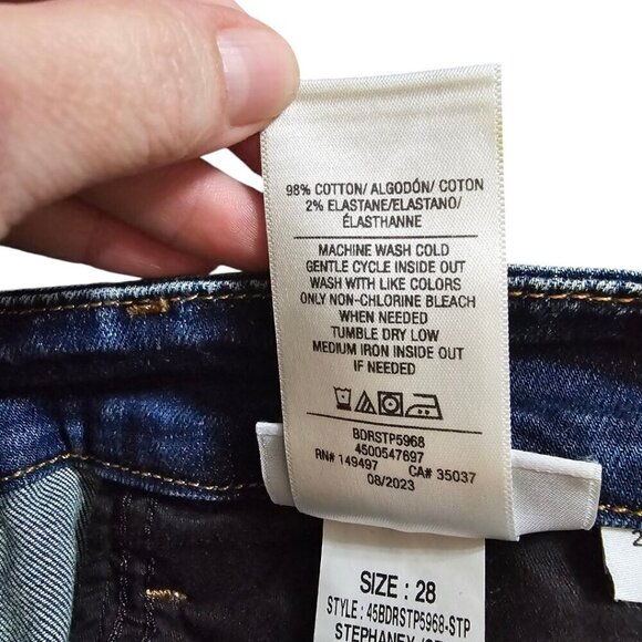 Joe’s Jeans The Icon Mid Rise Skinny Ankle Flawless Jeans in Stephany Sz 28 - Picture 11 of 12